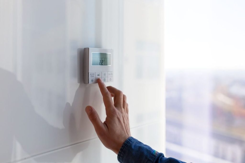 air conditioning and heating control panel