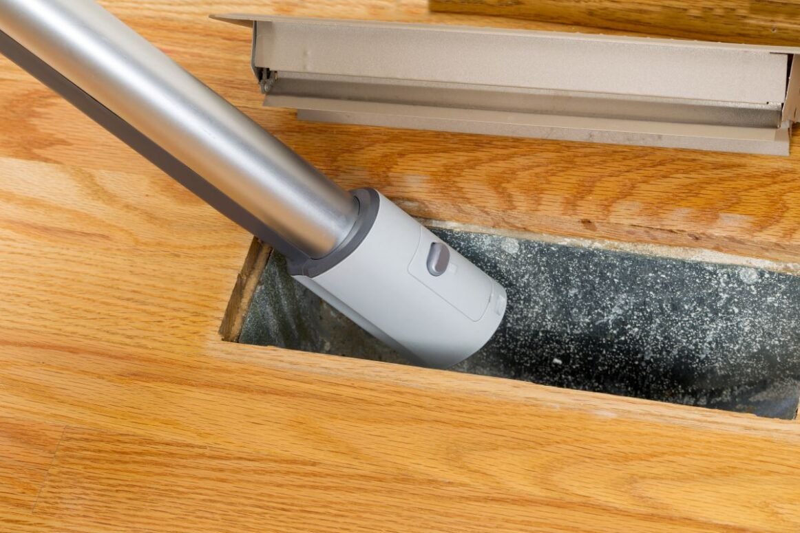 furnace duct cleaning vent cleaning inside hole